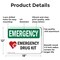 Signmission Drug Kit With Symbol, 18 in W x Rectangle, Aluminum OS-2PACK-EM-A-1218-L-10308 - alternate 2